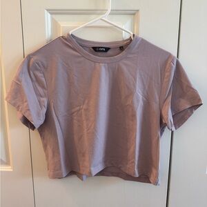 Cuts Purple Crop Tee
